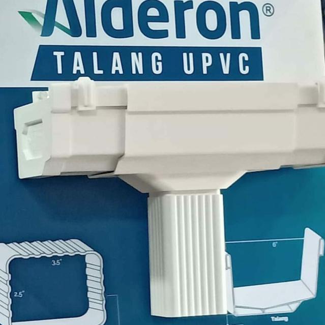 Terupdate Talang air hujan atap genting Alderon UPVC Putih Grosir Menarik