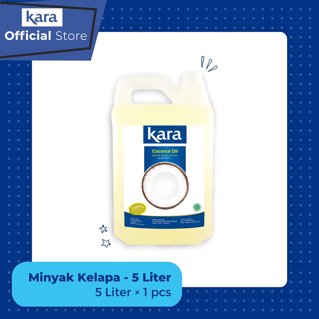 

KARA Minyak Goreng Kelapa (Coconut Cooking Oil) 5L - 1jerigen