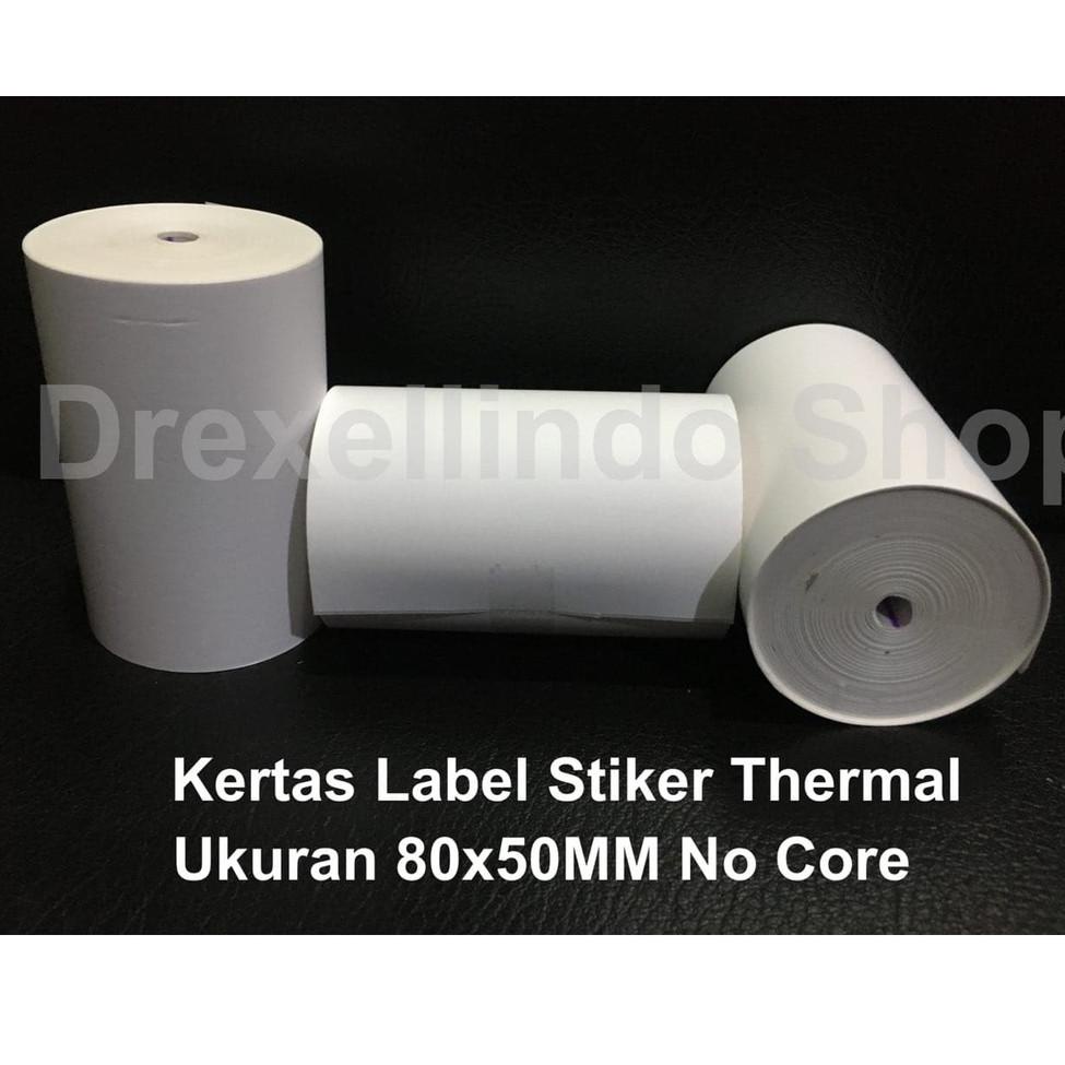 

[NEW !!] Kertas Thermal Label Stiker Continuous No Core 80x50MM [KODE 9]