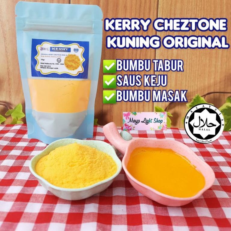 

ORIGINAL% Kerry Cheztone kuning original 100gr 50gr Halal keju kuning saus keju kerry Keju bubuk cheese powder saus keju cheese sauce deep