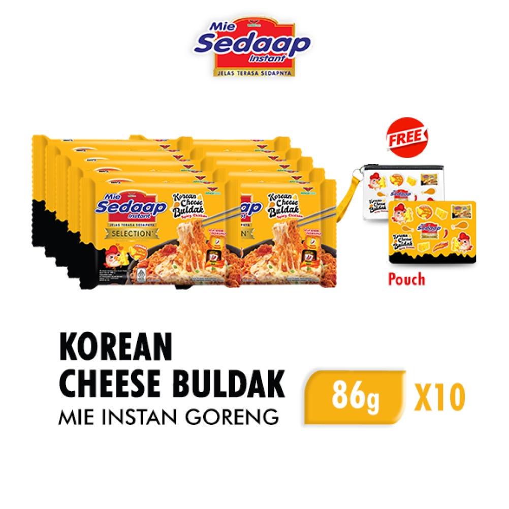 

Dijamin Ori>/ Mie Sedaap Korean Cheese Buldak 86 gr x10 Free Pouch