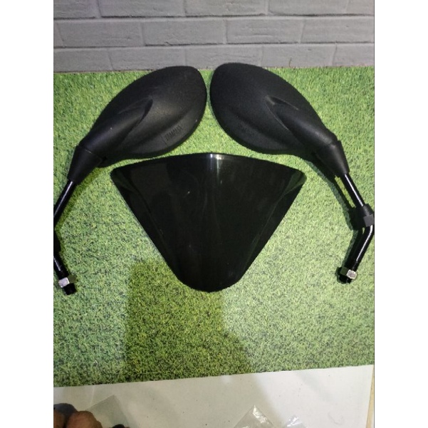 Visor Jupiter MX Old Pnp Mio Supra Vega Revo Dll Plus Spion Model X1 Import Sepasang Kualitas Terbaik
