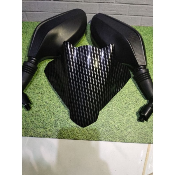 Visor Jupiter MX Karbon Plus Spion Model Click Vario Import Sepasang Kualitas Terbaik