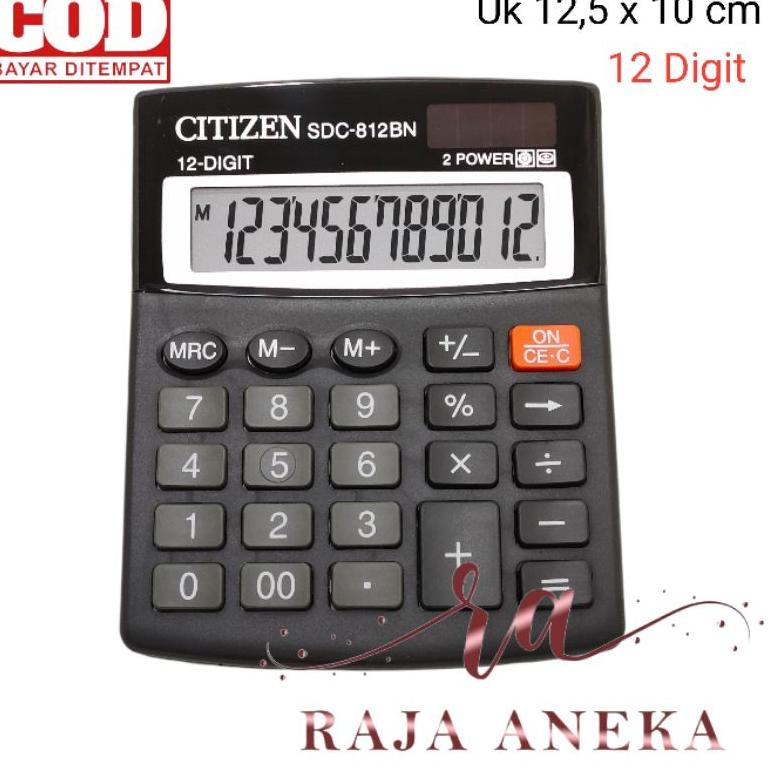 

52 KALKULATOR 12 DIGIT ANGKA MERK CITIZEN TYPE SDC-812 BN Citizen SDC-812BN 12 Digit SDC-812BN 12 Digit / 2 Power / Kalkulator CT 812BN iwvqv