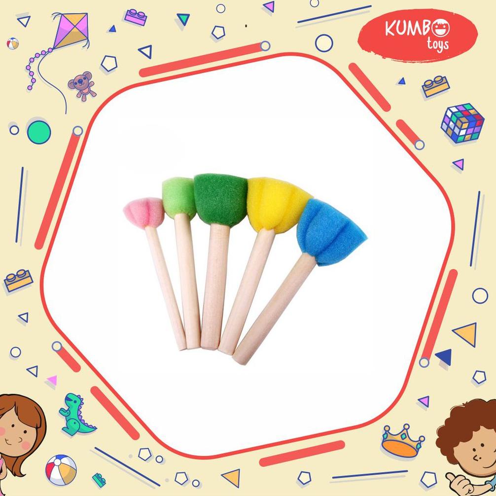 

[GCA] Sponge Stamp Flower&Dot Spons Lukis Anak 0p7zl