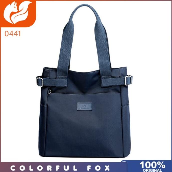 Tas Original - Tas Bahu Wanita Colorful Fox 0441 Tas Nilon Waterproof