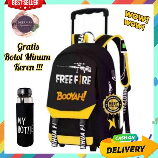 Tas Troli Anak Perempuan Tk Laki Sd Cewek Cowok Backpack Doronganak Sekolah Korean Style Waterproof 