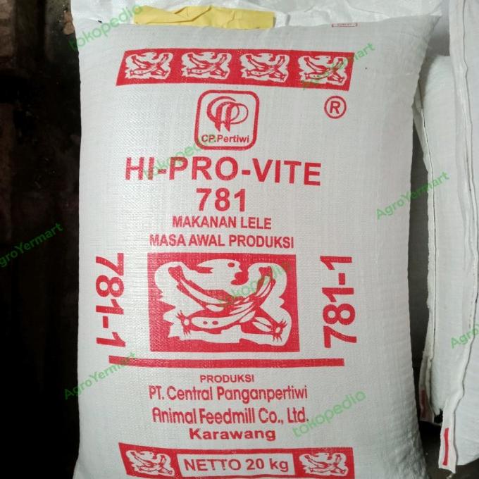 Pakan Ikan Lele Nila Pelet Hi Pro-Vite 781 - 1 1 Karung Full Aquarium