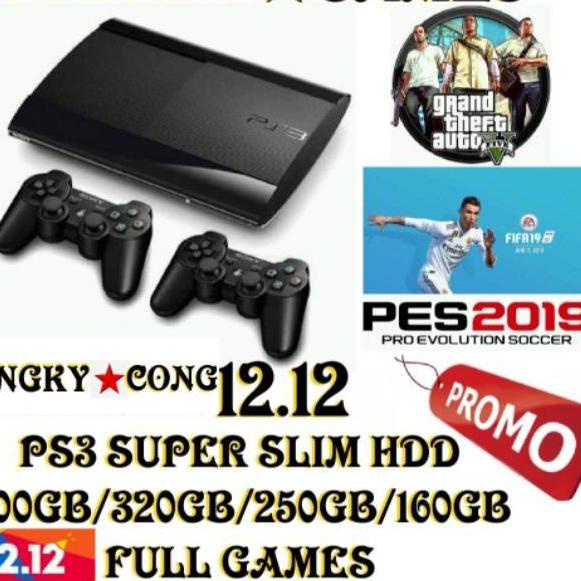 Termurah Ps3 Playstation 3 Super Slim MESIN SAJA/HDD 500GB/320GB/250GB/160GB