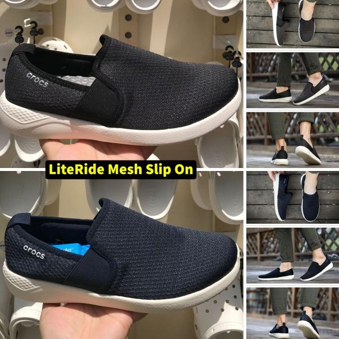 Terbaik Crocs / Sepatu Crocs / Sepatu Crocs Pria / Crocs Literide Mesh Slip On Pengiriman Cepat