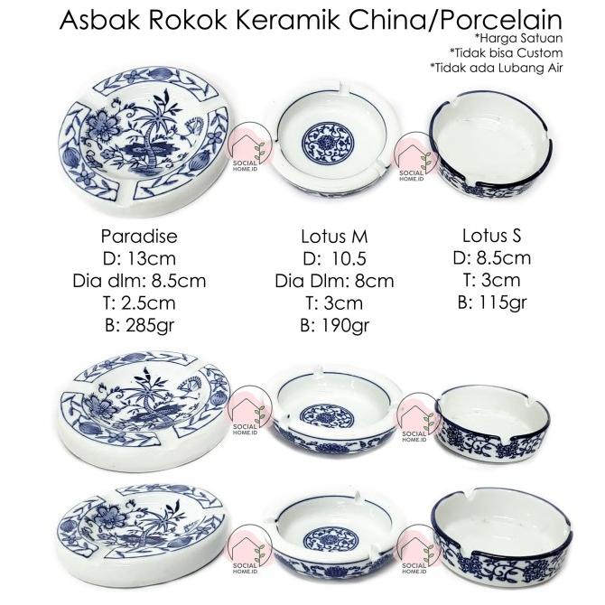 Asbak Abu Rokok Keramik China Porcelain Porselen Porselain terlaris