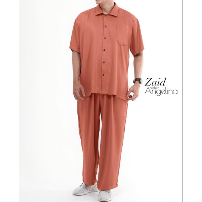 Piyama Zaid - Viscose by Atelier Angelina Angel | Pajamas Pria Celana Panjang Print