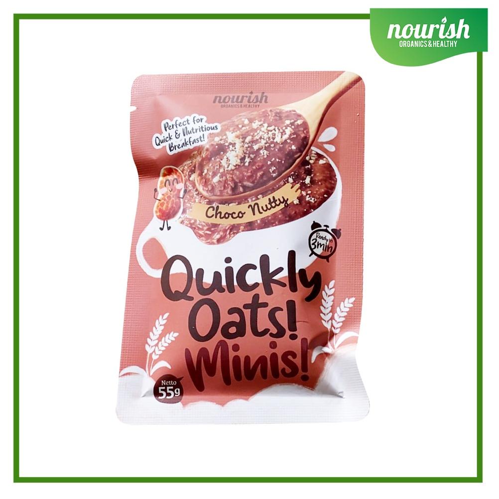 

➯ Quickly Oats! Minis! Instant Oatmeal Choco Nutty Sachet 55gr Terbaru
