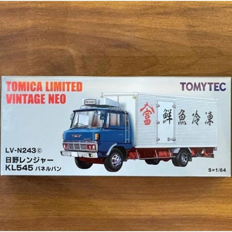 TOMICA LIMITED VINTAGE NEO LV-N243c HINO RANGER KL545 PANEL VAN BLUE