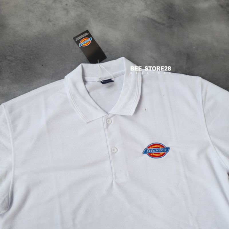 KAOS KERAH POLO SHIRT DICKIES LOGO BORDIR FULLTAG &amp; LEBEL