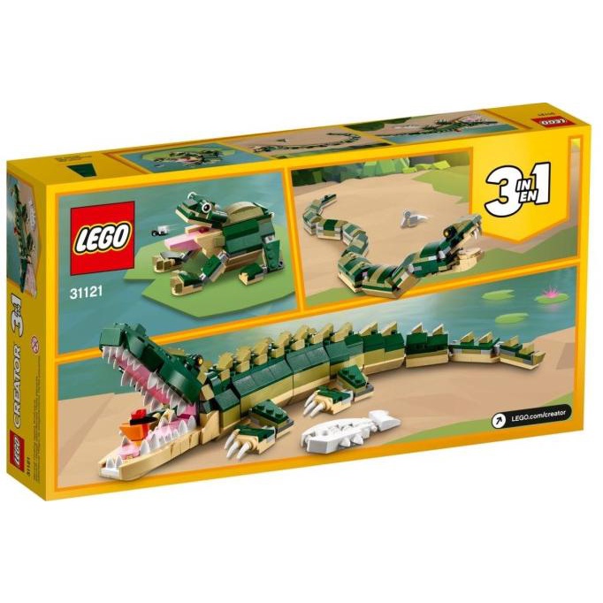 Must Have Lego Creator 31121 Crocodile 3In1 Model Wild Animal Bird Fish Buaya Terbaru