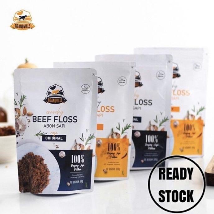 

Grandville Abon Sapi Ayam original spicy 100g Beef Chicken Crunchy