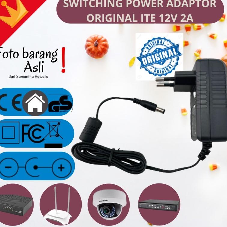 [VIRAL !] ITE switching power adaptor 12V 2A YG300 cctv dvr router converter original charger 12V 2A