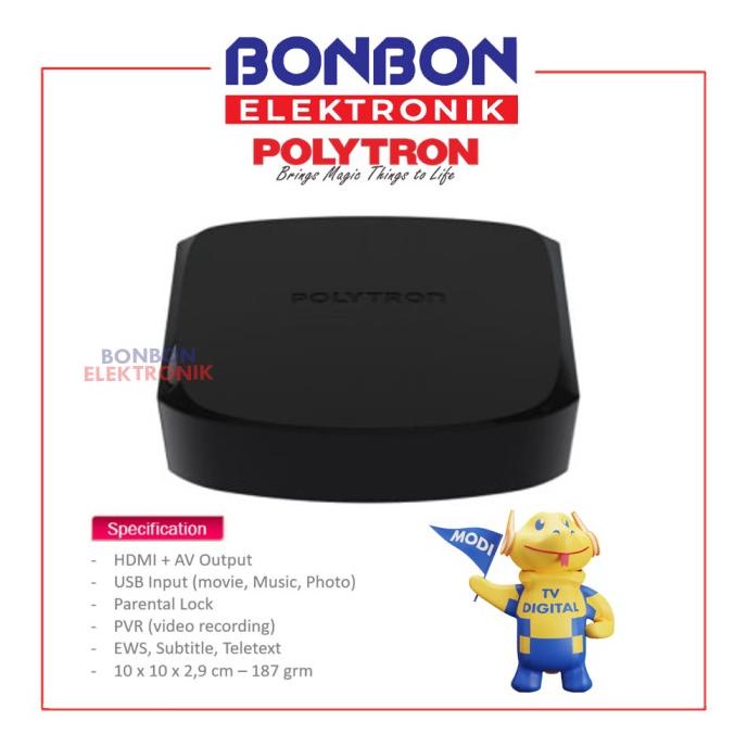 Polytron Set Top Box Pdv-610T2 Dvb T2 Tv Receiver Stb Siaran Digital