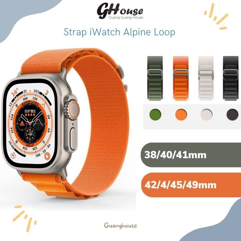 Terbaru! Strap Alpine Loop Nylon Apple Watch iWAtch Tali Pengganti Apple Watch iWatch Ultra Breathab