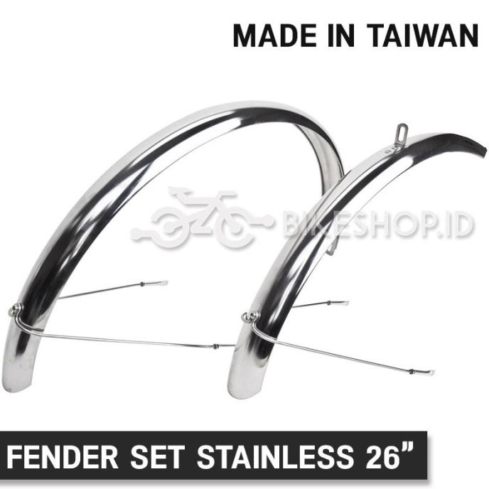 Fender Selebor Spakbor 26" 24" 20" Sepeda Mtb / Mini Stainless Taiwan