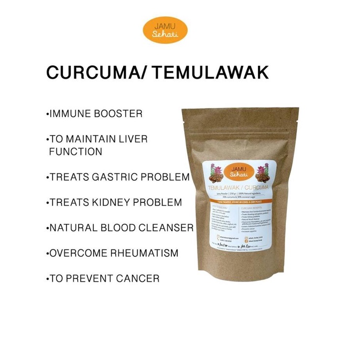 

Jamu Sehati Curcuma / Temulawak (Bubuk