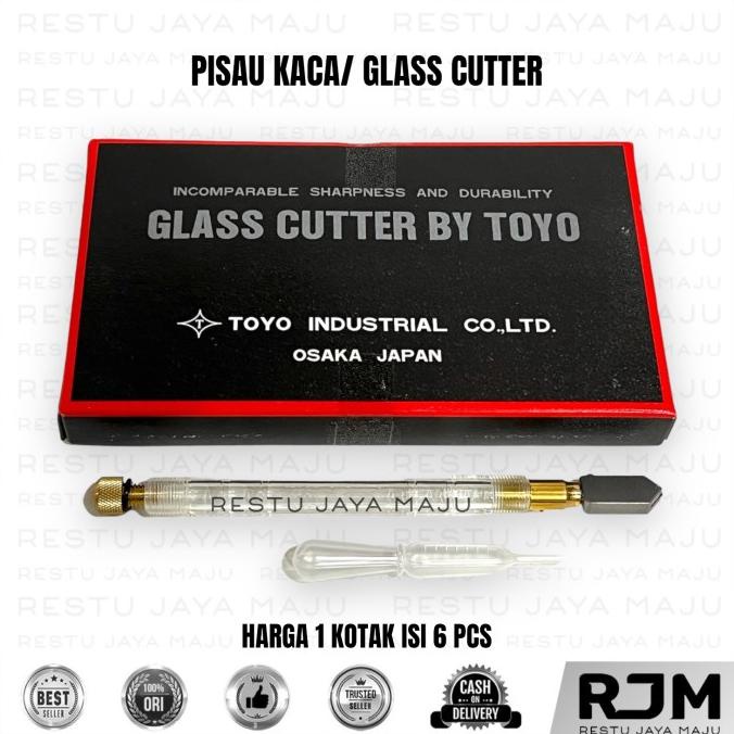 

:0:0:0] TOYO Pisau Kaca 6pcs Jepang Alat Pemotong Keramik Potong Glass Cutter