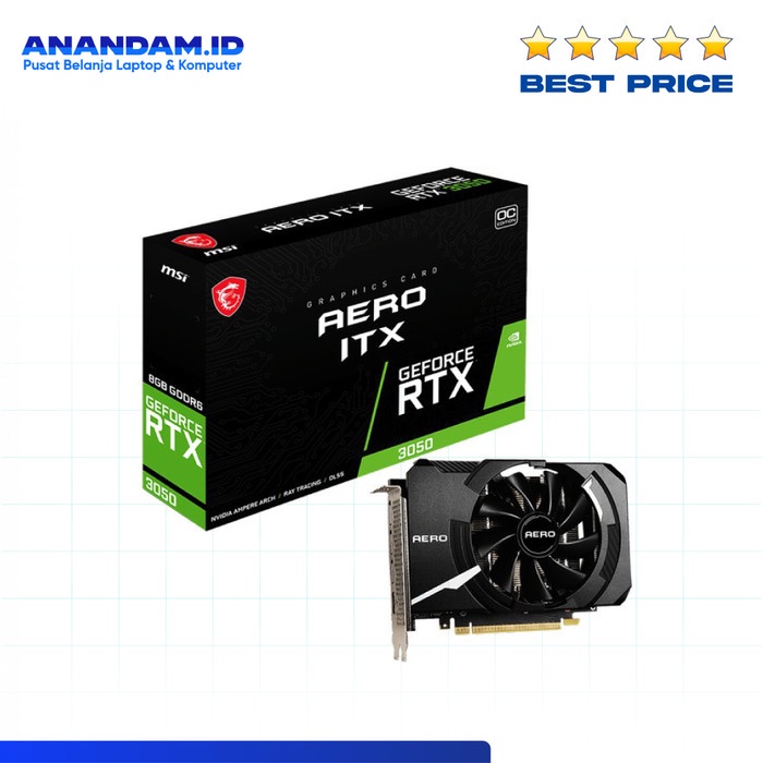 VGA MSI Geforce RTX 3050 AERO ITX 8G OC DDR6