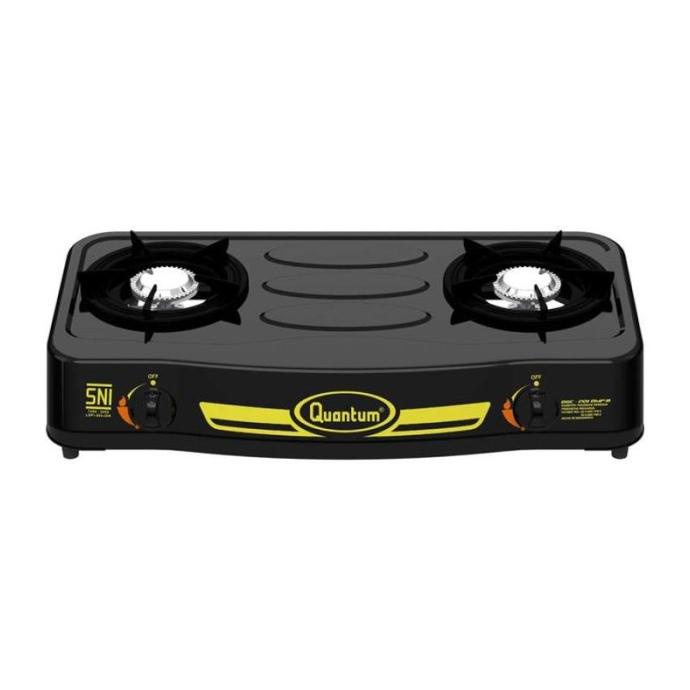 Kompor Gas 2 Tungku Quantum QGC 201 DMPB Hitam Kompor Quantum 201 DMPB