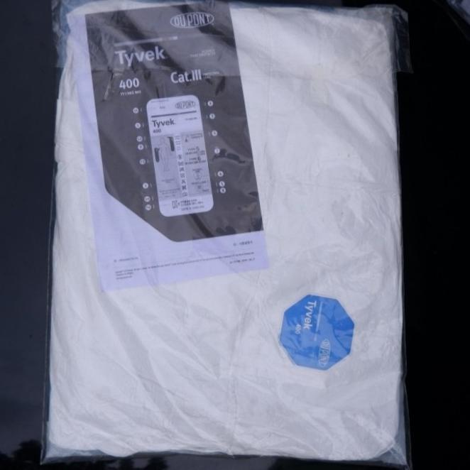 tyvek dupont 400 apd / Baju pelindung Medis tyvek Dupont Size XL
