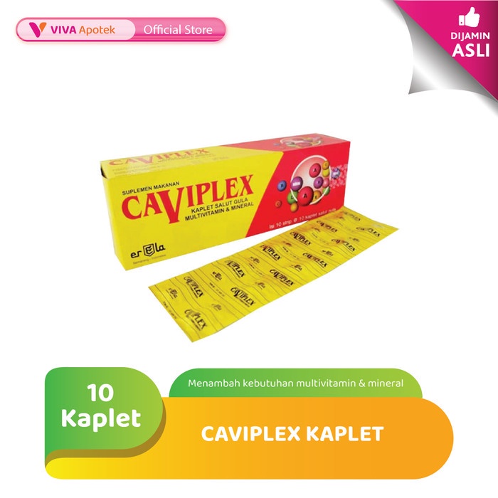 Caviplex untuk Kebutuhan Multivitamin &amp; Mineral (10 Kaplet)
