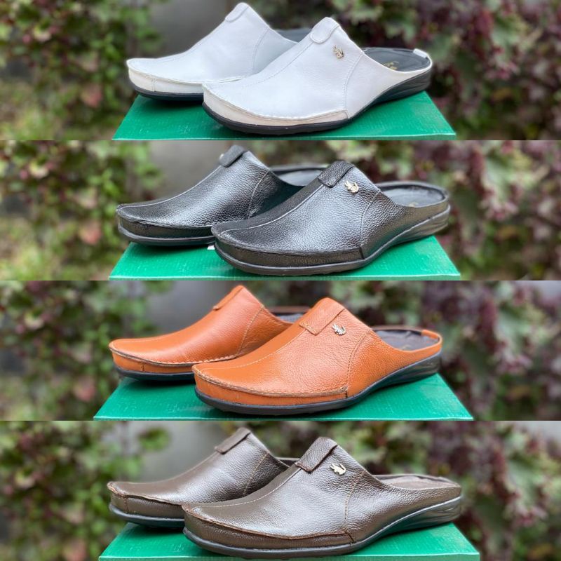 Sepatu Pantofel Lacoste Kulit Sepatu Formal Sepatu Sandal Pria Sepatu Pantofel Slop Sepatu Slip On