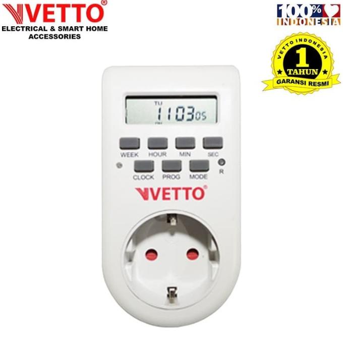 Vetto Stop Kontak Timer Digital Listrik - 1Minggu