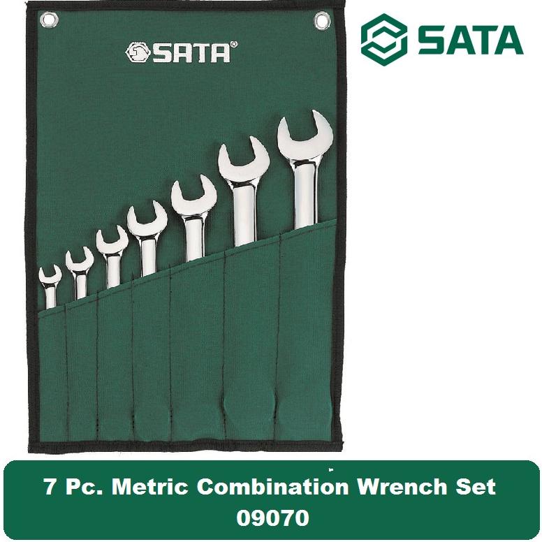 Sata Tools 7 Pcs Kunci Ring Pas Set Metric
