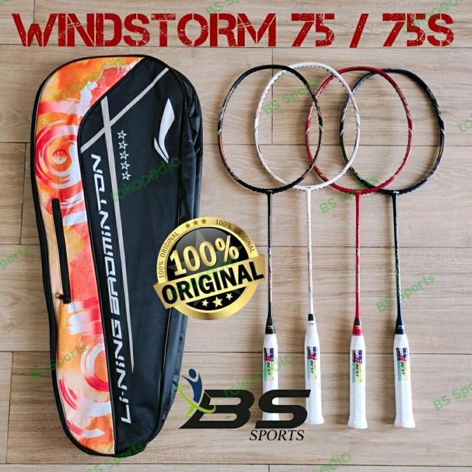 RAKET BADMINTON RAKET LINING WINDSTORM 75 ORIGINAL