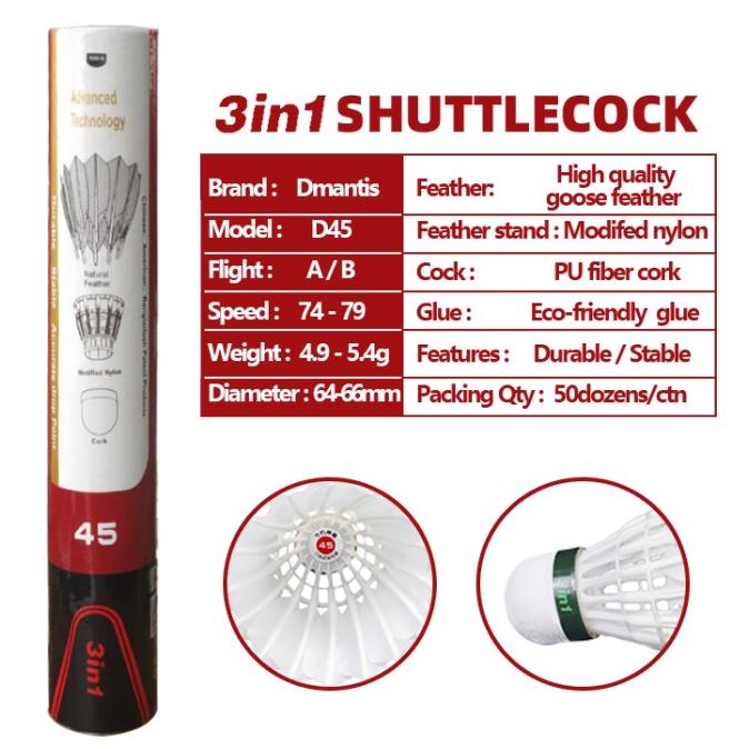 Shuttlecock 3in1 Dmantis D45 Import