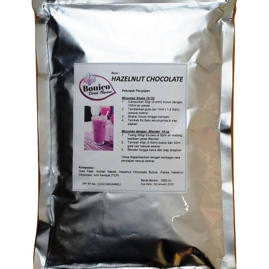 

Bonico Hazelnut Chocolate 1Kg Bubuk Numan Ice Blend Lk Shake Drink Powder Hazelnat Coklat