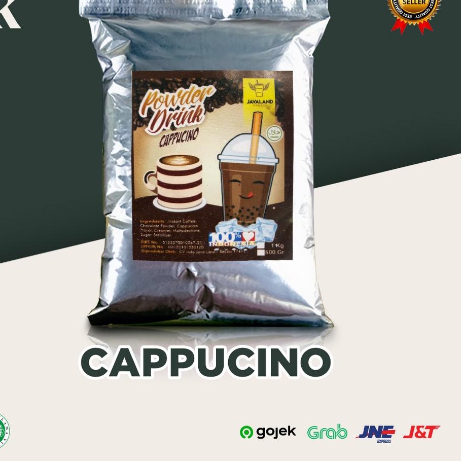 

Import Terlaris Bubuk Minuman Bubble Powder Drink Rasa CAPPUCINO 1kg Javaland 