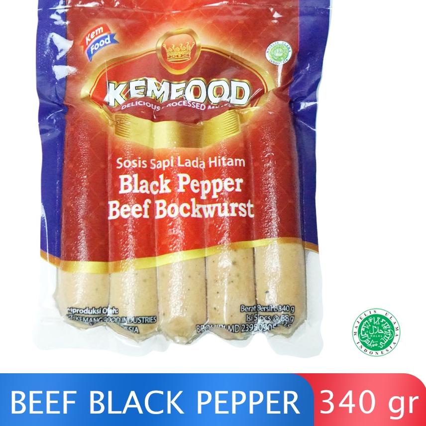 

Star Kemfood Sosis Sapi Black Pepper Beef Bockwurst - 340 gr grosir