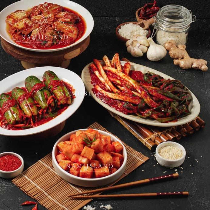 

BRANDS FESTIVAL PAKET MIX 4 KIMCHI 1kg (Kimchi Sawi, Lobak, Timun, Daun Bawang) !!!