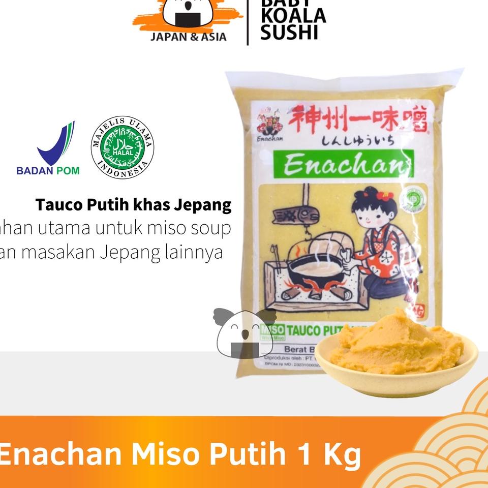 

TERLARIS ENACHAN Pasta Miso Putih 1 Kg Halal │ Tauco Ala Jepang untuk Sup Miso Soup Ramen Udon 