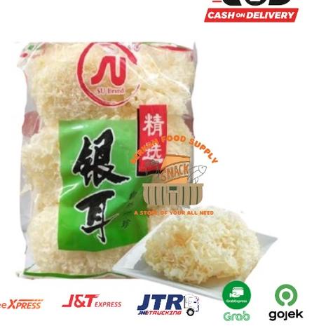 

Terlaris Today Jamur Putih / white fungus 500gr SU Brand Premium / Bai Mu Er SU Brand !!!