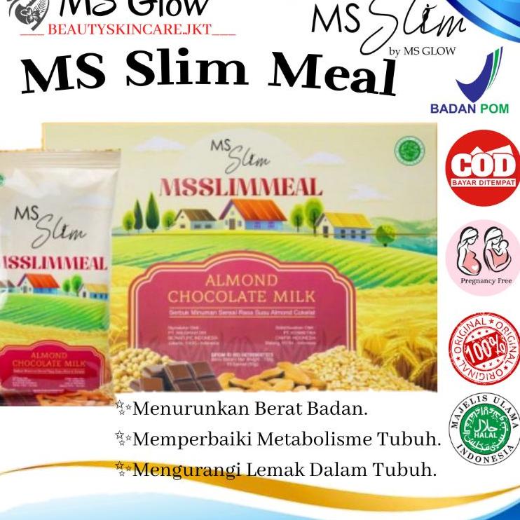 

✨TERBARU✨ MS SLIM MEAL ALMOND CHOCOLATE MILK MS GLOW || MS GLOW MEAL 