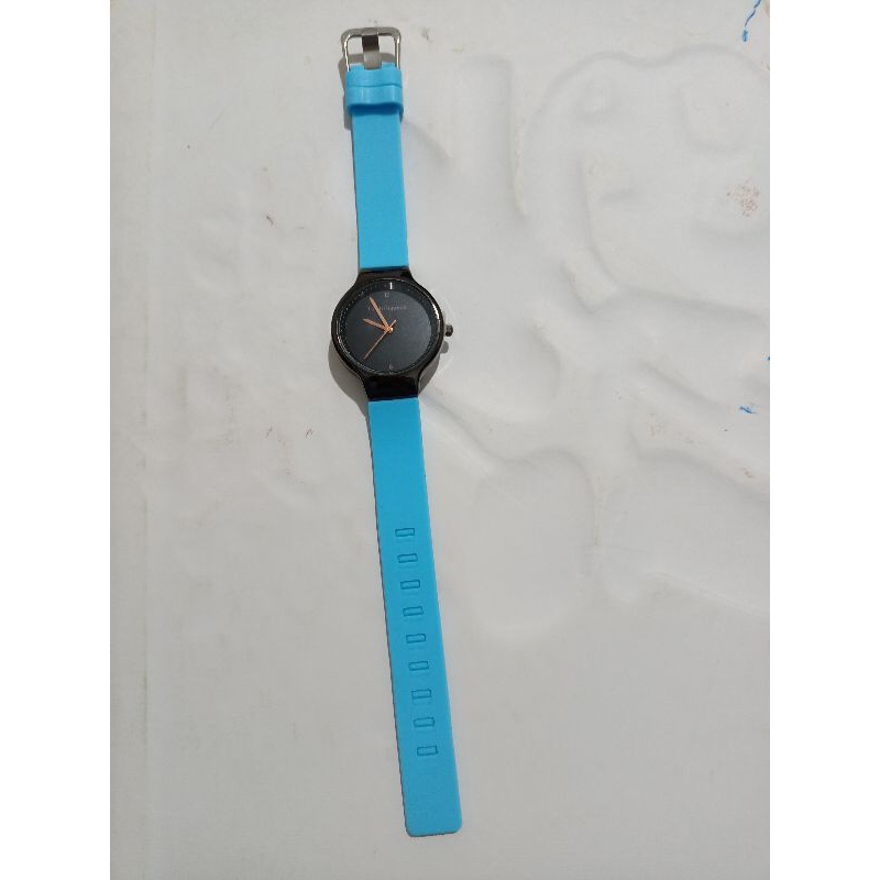 JAM TANGAN WANITA ANALOG BULAT STRAP RUBBER