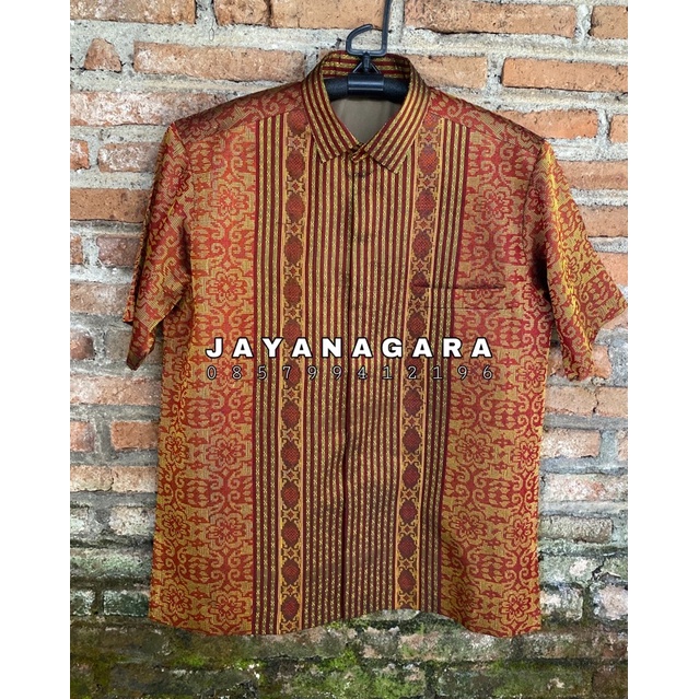 Kemeja Tenun Jayanagara Original Handwoven 050