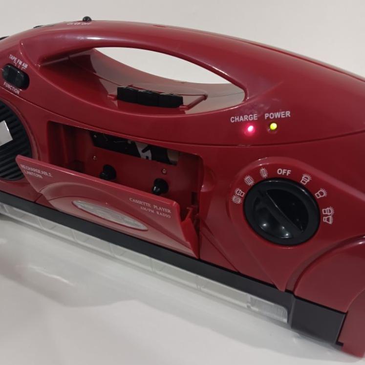 Khusus Radio senter 2 in 1 / Radio clock / sovenir jam / Alarm/ senter / emergency lamp / lampu emer