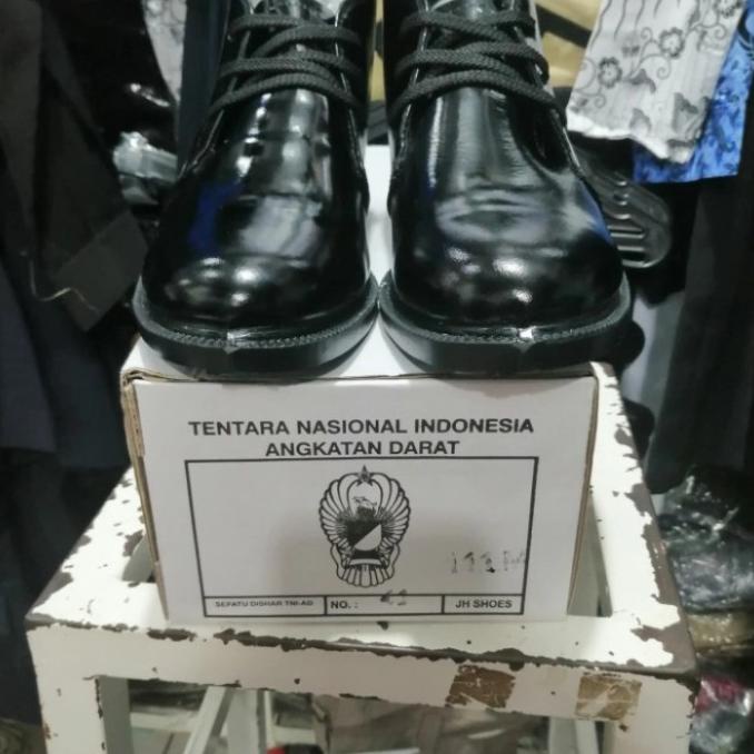 Terbaik Sepatu Pdh Tni Ad | Original Jatah Jatah Jh Mengkilap Stok Terbatas