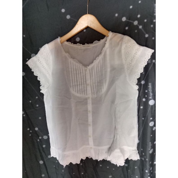 THRIFT BLOUSE LENGAN PENDEK / TOP WANITA