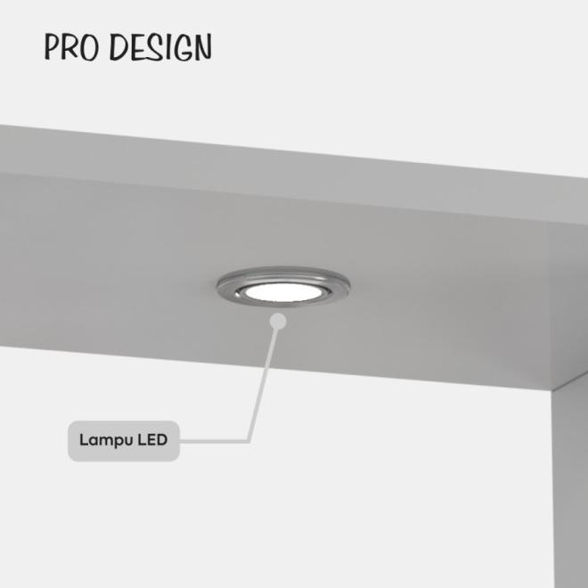 Pro Design - Lemari Pembatas Ruangan Ravina - White