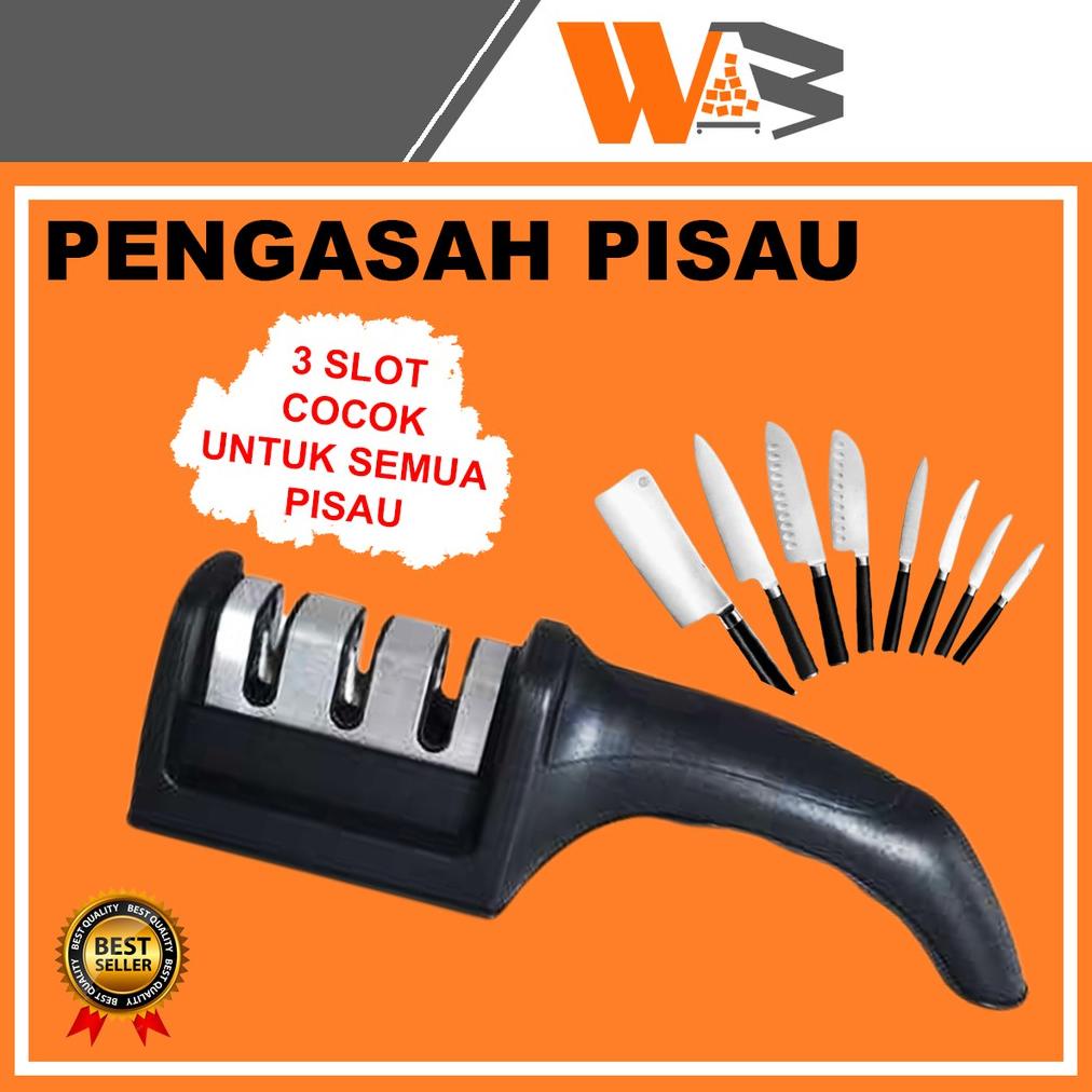 Alat Pengasah Pisau Asahan Pisau Stainless Batu Asah Pisau Daging A78